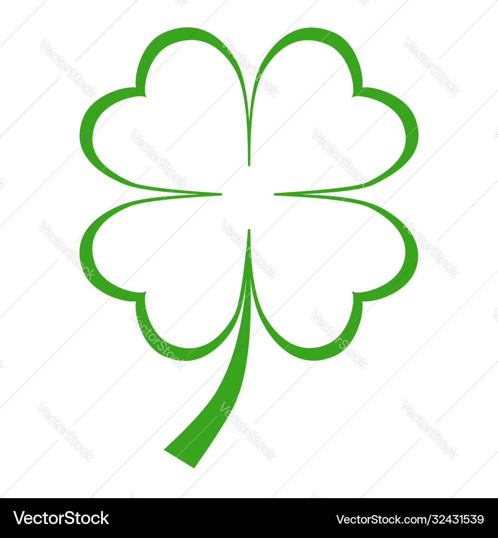 Clover 2 Royalty Free Vector Image - VectorStock