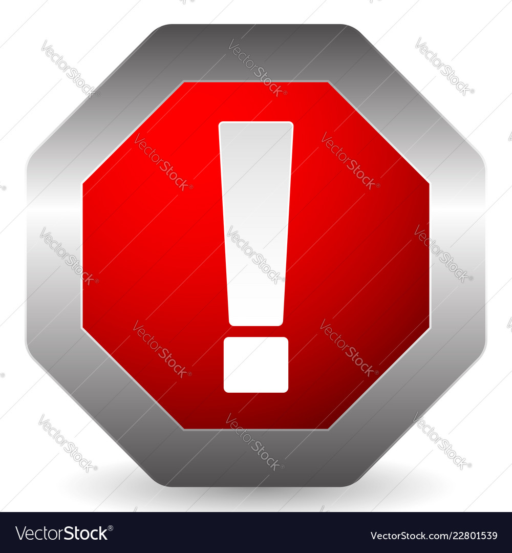 exclamation point exclamation mark icon royalty free vector