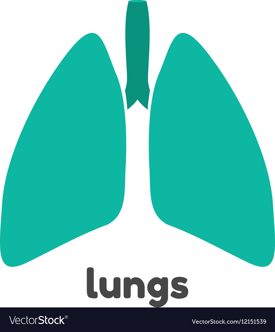 Human lungs logo design template Royalty Free Vector Image