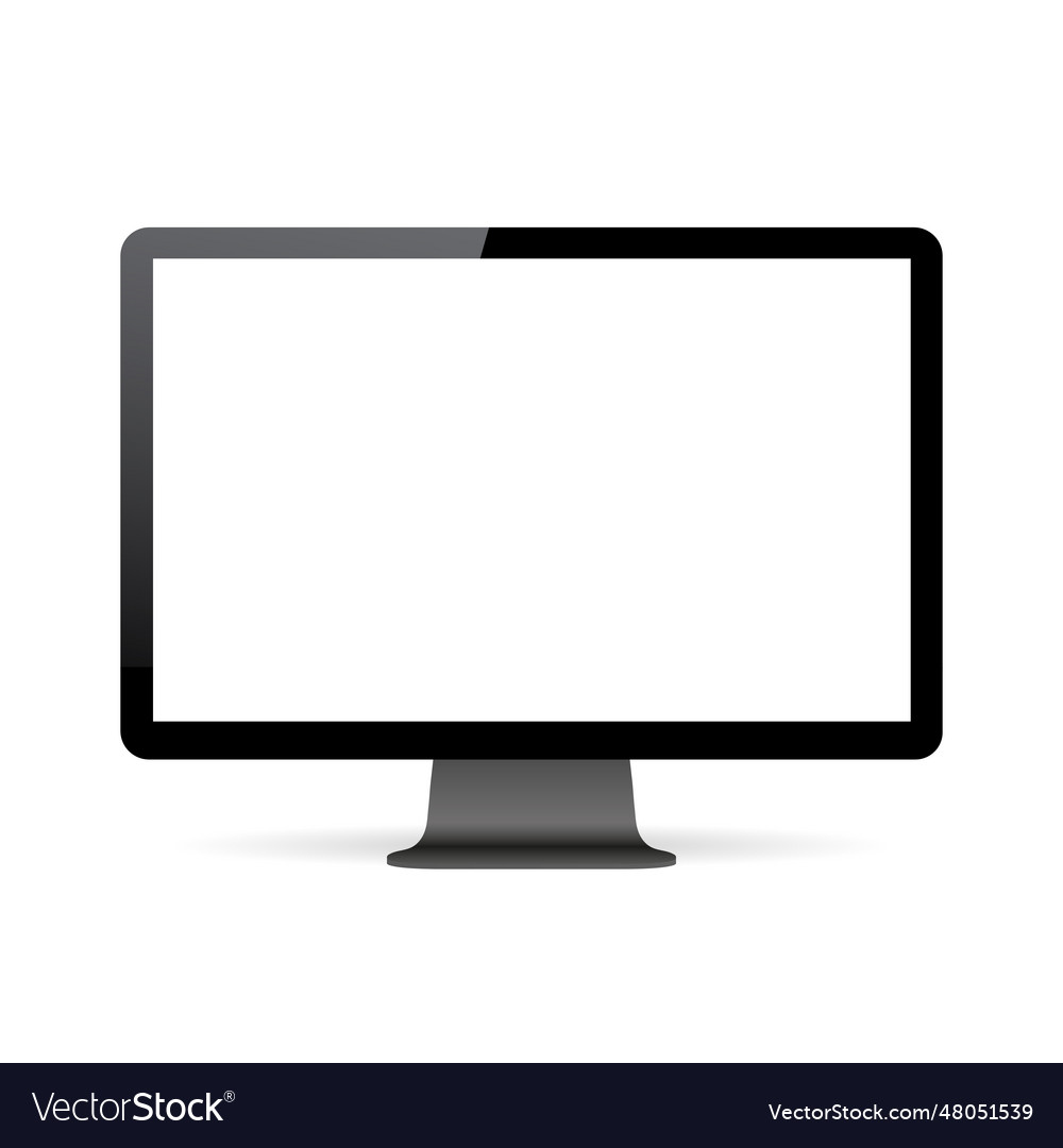 Realistic computer or monitor mockup isolated Vector Image