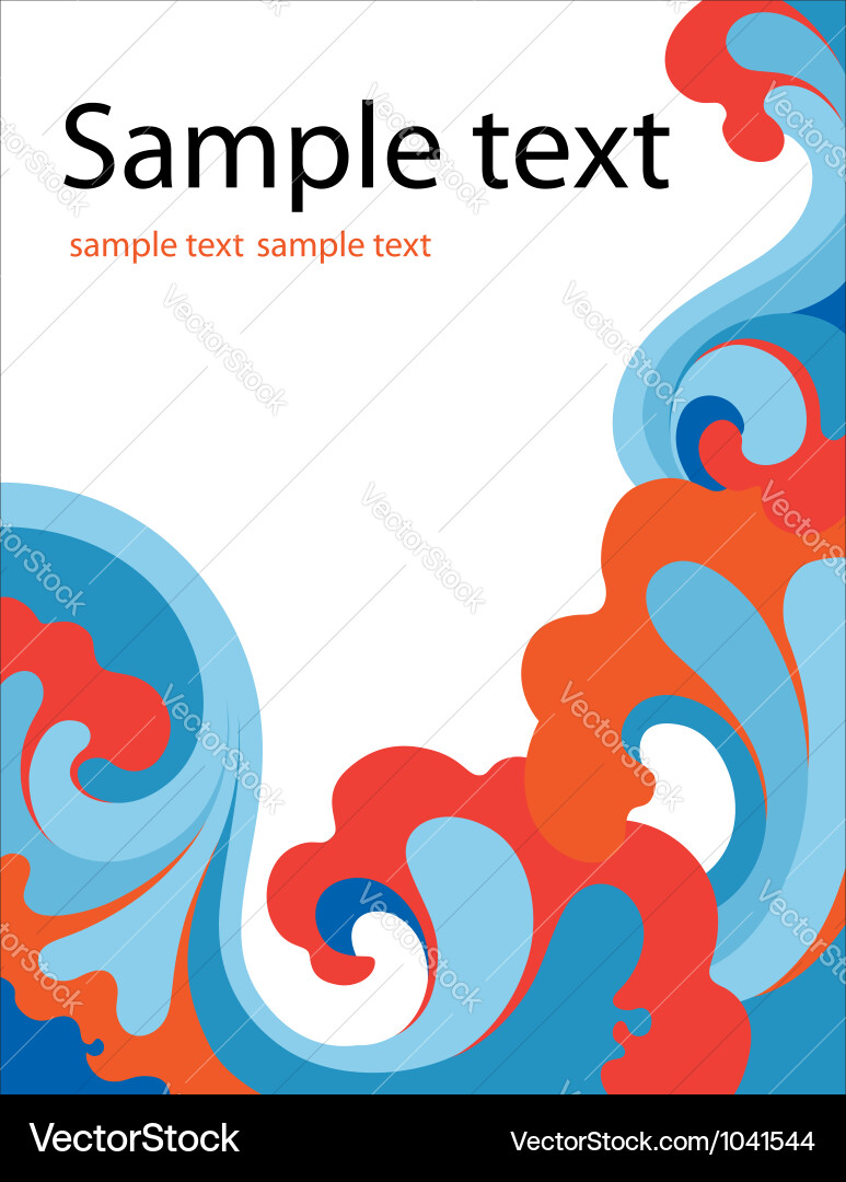 Abstract wavy background Royalty Free Vector Image