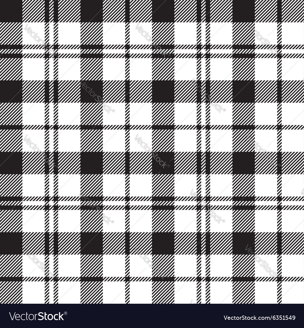 Black Watch milytary tartan seamless pattern black