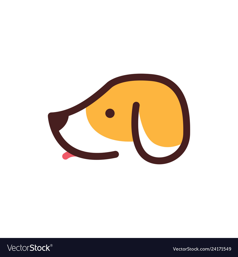 Dog head pet care cartoon logo icon Royalty Free Vector Dog head pet care cartoon logo icon Royalty Free Vector