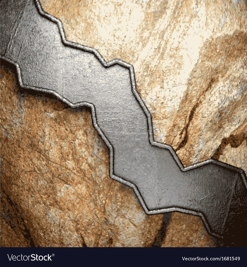metal and stone background royalty free vector image