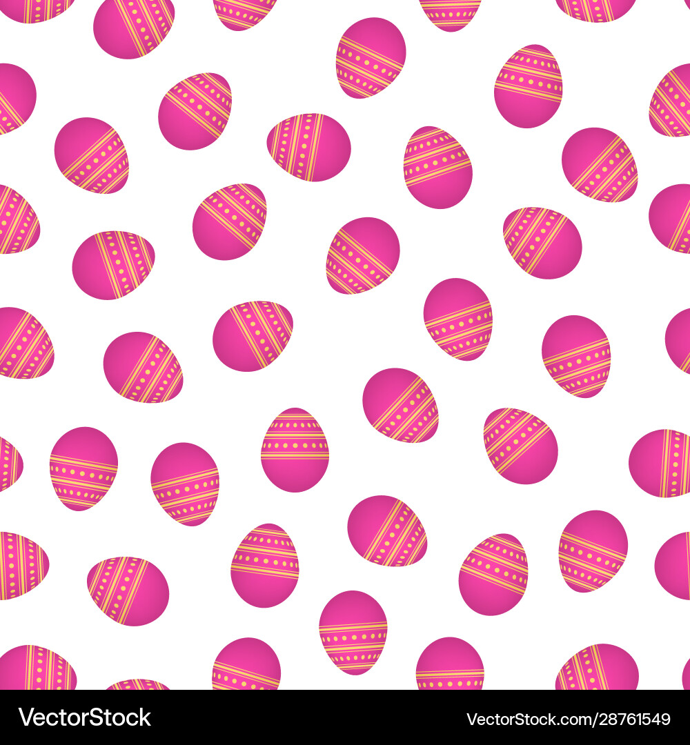 Seamless pattern with colorful easter eggs Vector Image