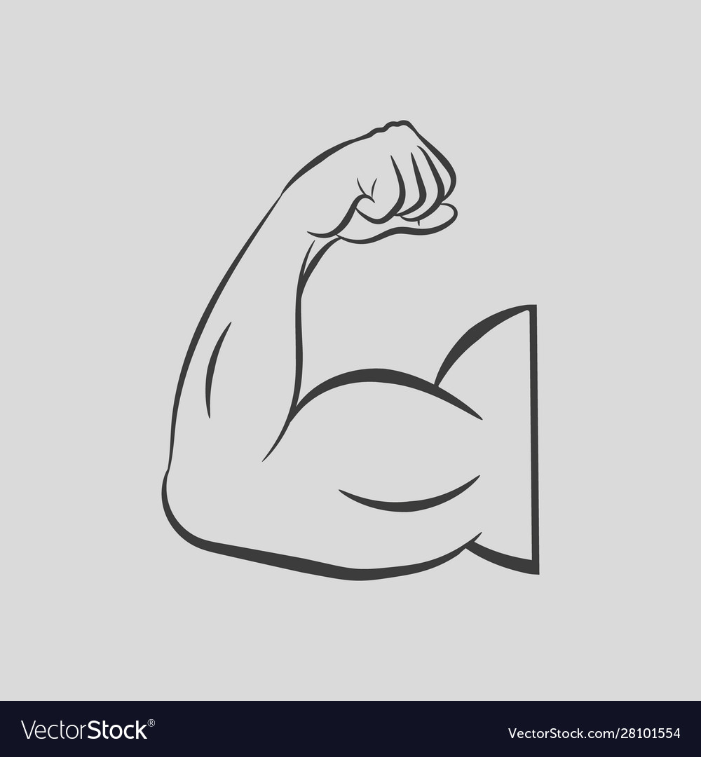 Arm Flexing Drawing - Drawing for Kids & Adult