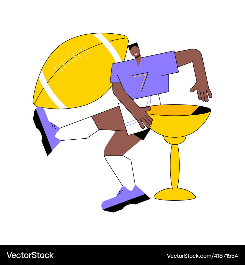 Rugby abstract concept Royalty Free Vector Image