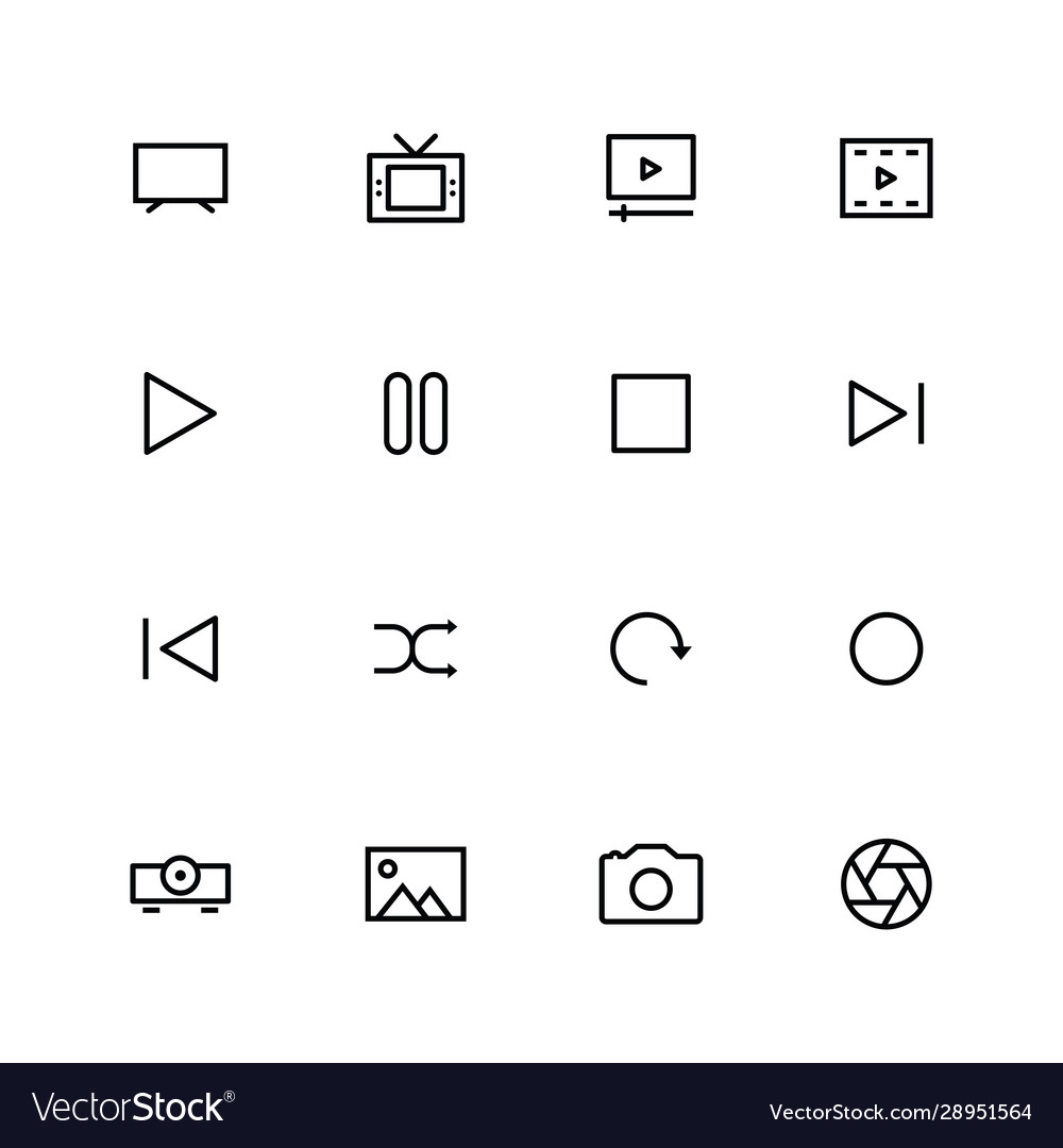 Multimedia icon vector image Multimedia icon