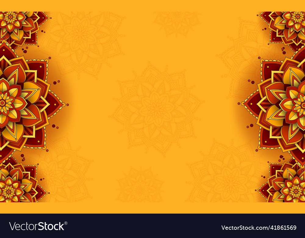 Beautiful mandala background template Royalty Free Vector