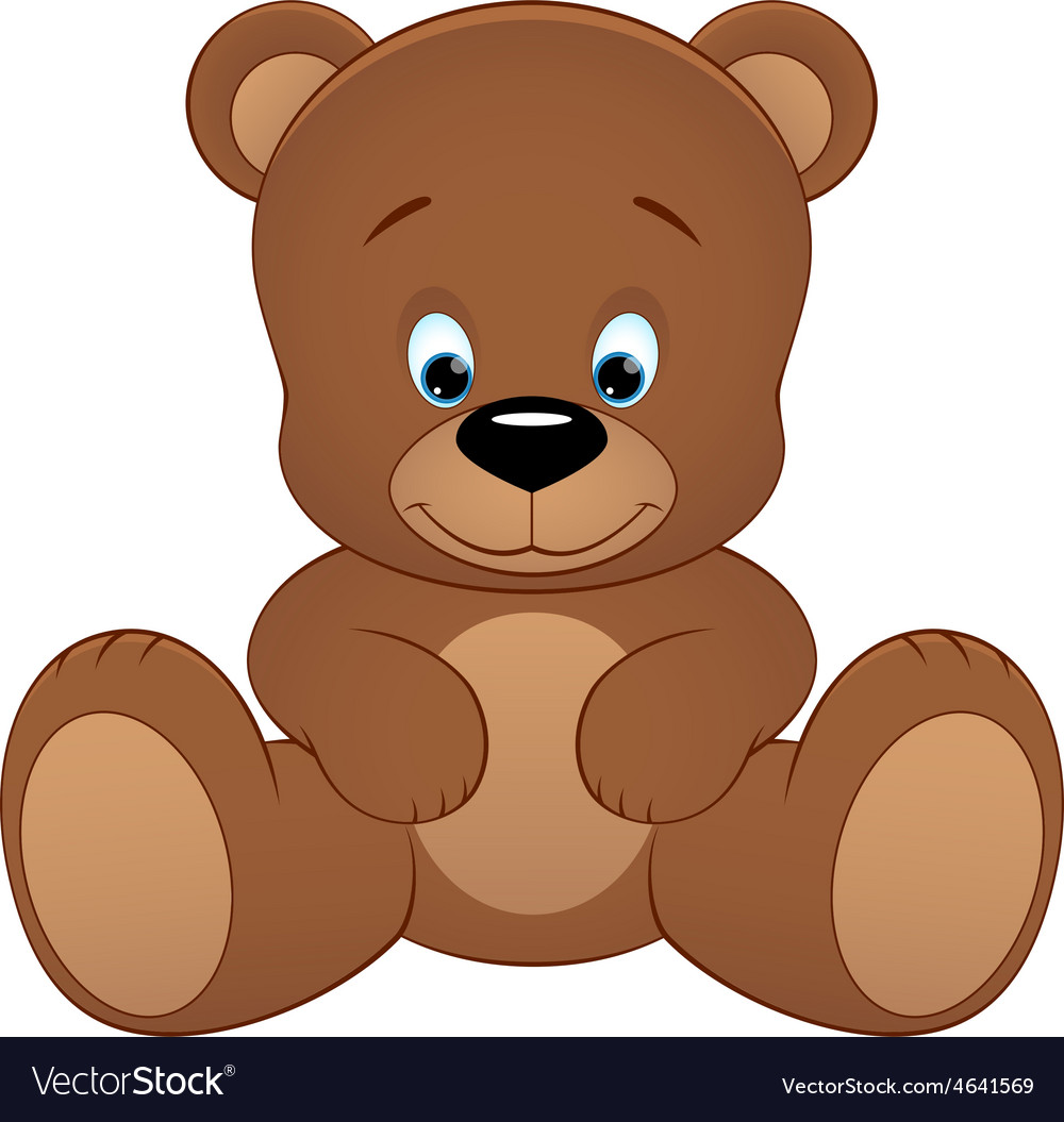 Cute teddy bear Royalty Free Vector Image - VectorStock