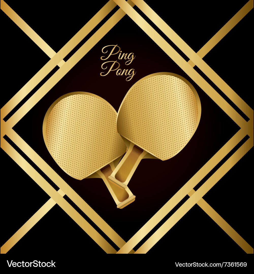 Ping pong sport design Royalty Free Vector Image