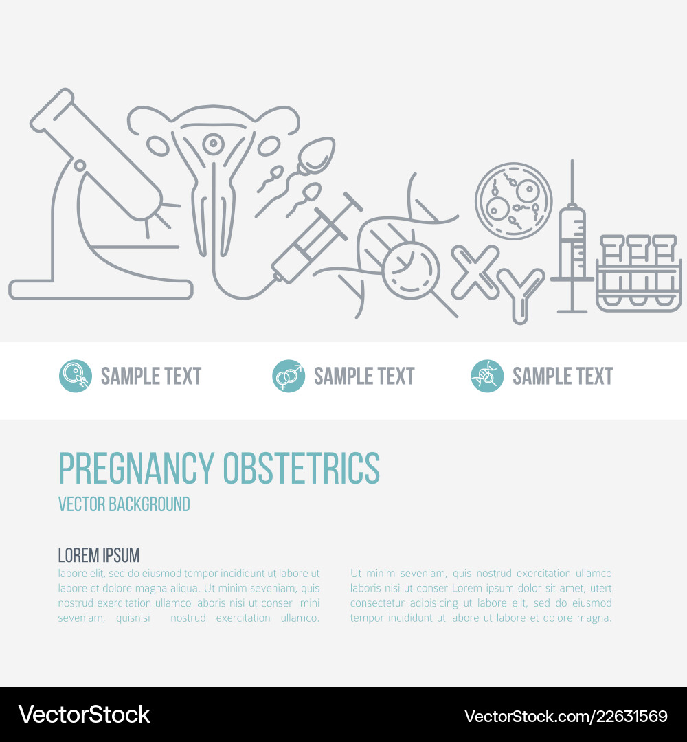 Template Pregnancy And Obstetrics Banner Vector Image