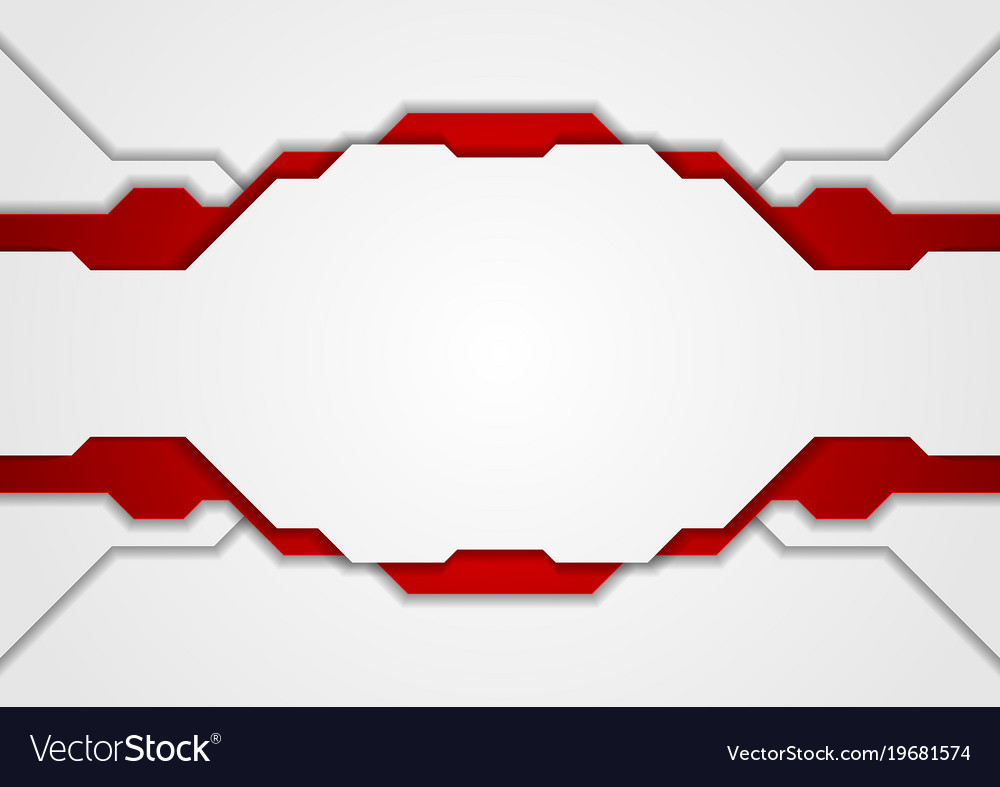 Abstract red technology futuristic background Vector Image