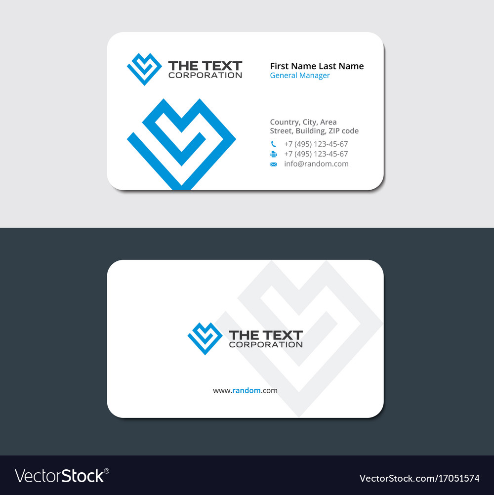 Business card for life insurance company