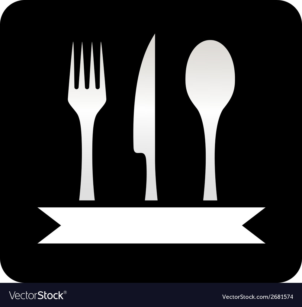 Kitchen utensil black icon Royalty Free Vector Image