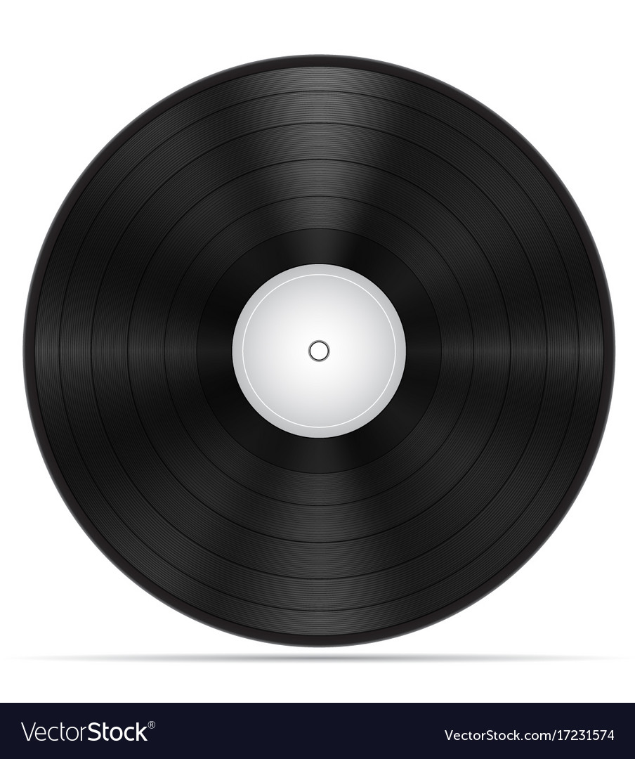 Retro vinyl disk stock Royalty Free Vector Image