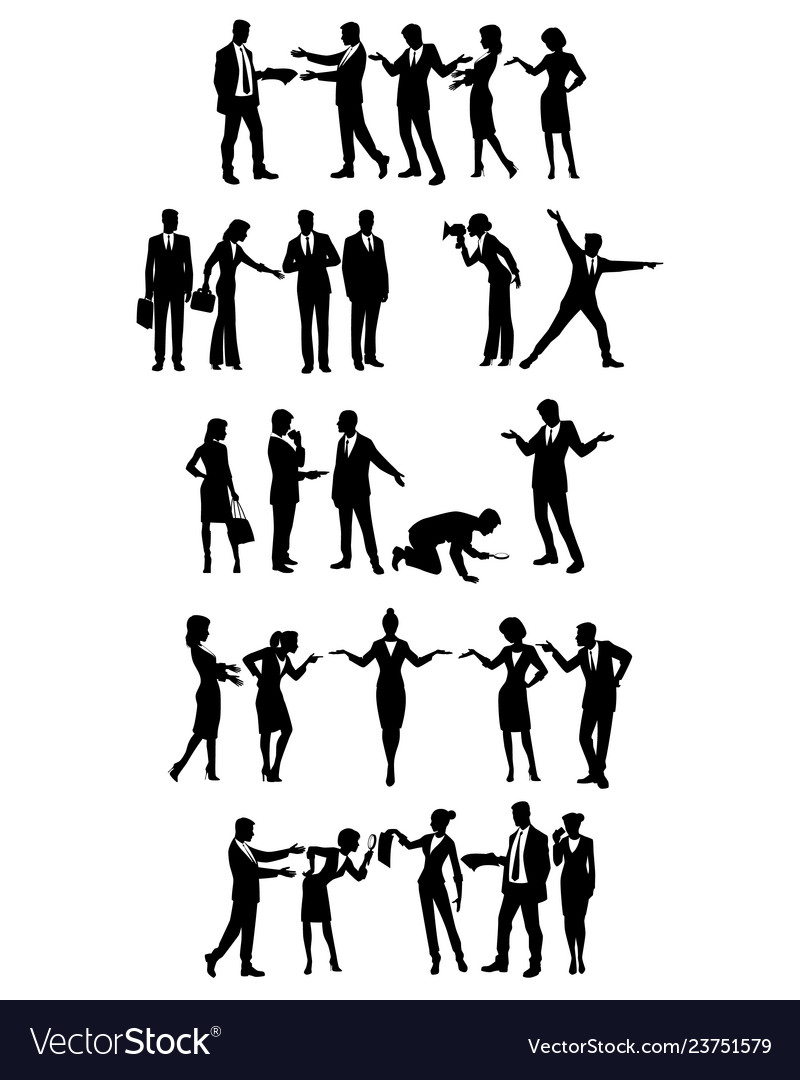 Groups of business people Royalty Free Vector Image