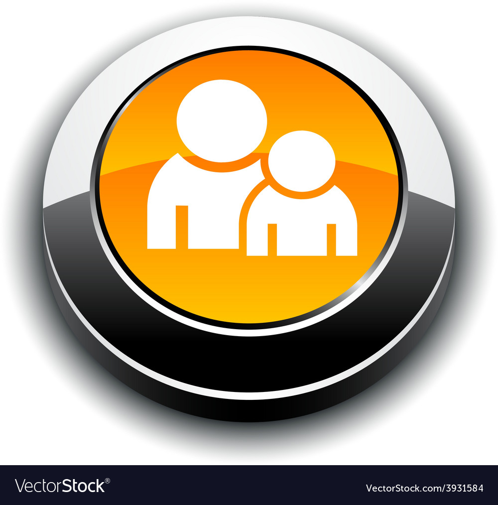 Forum 3d round button Royalty Free Vector Image