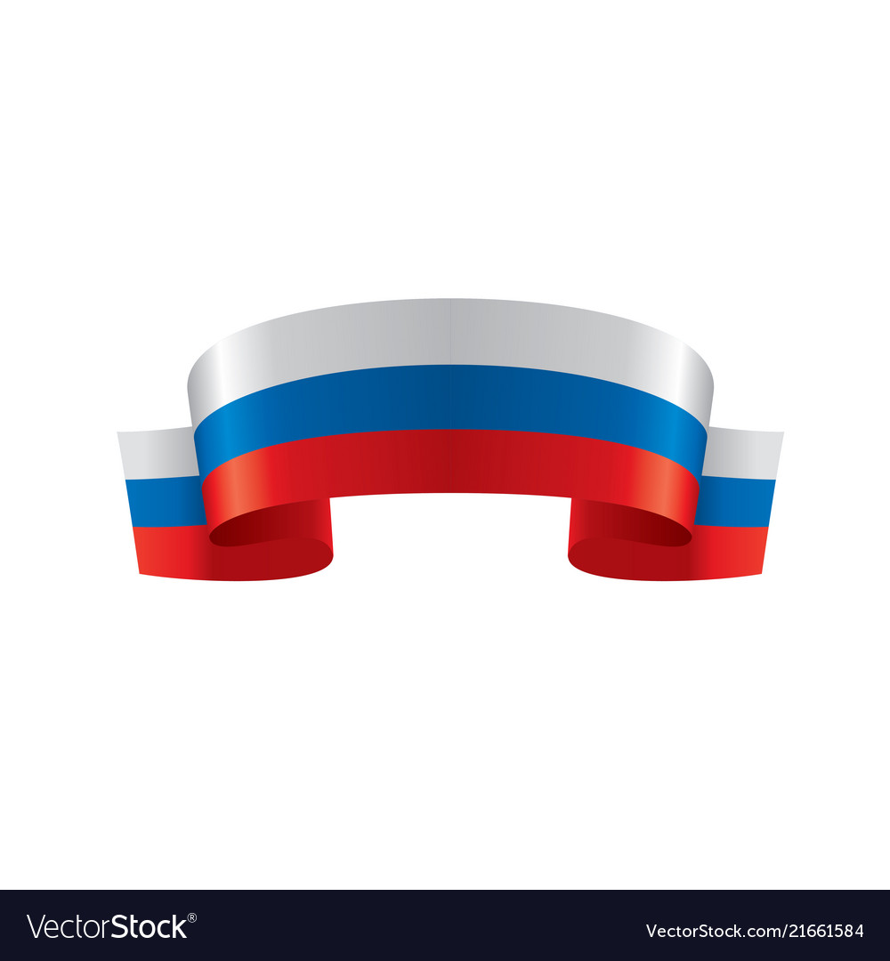 Russia flag Royalty Free Vector Image - VectorStock