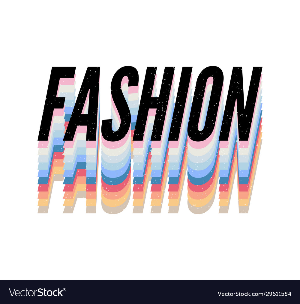 Slogan fashion phrase graphic print fashion Vector Image