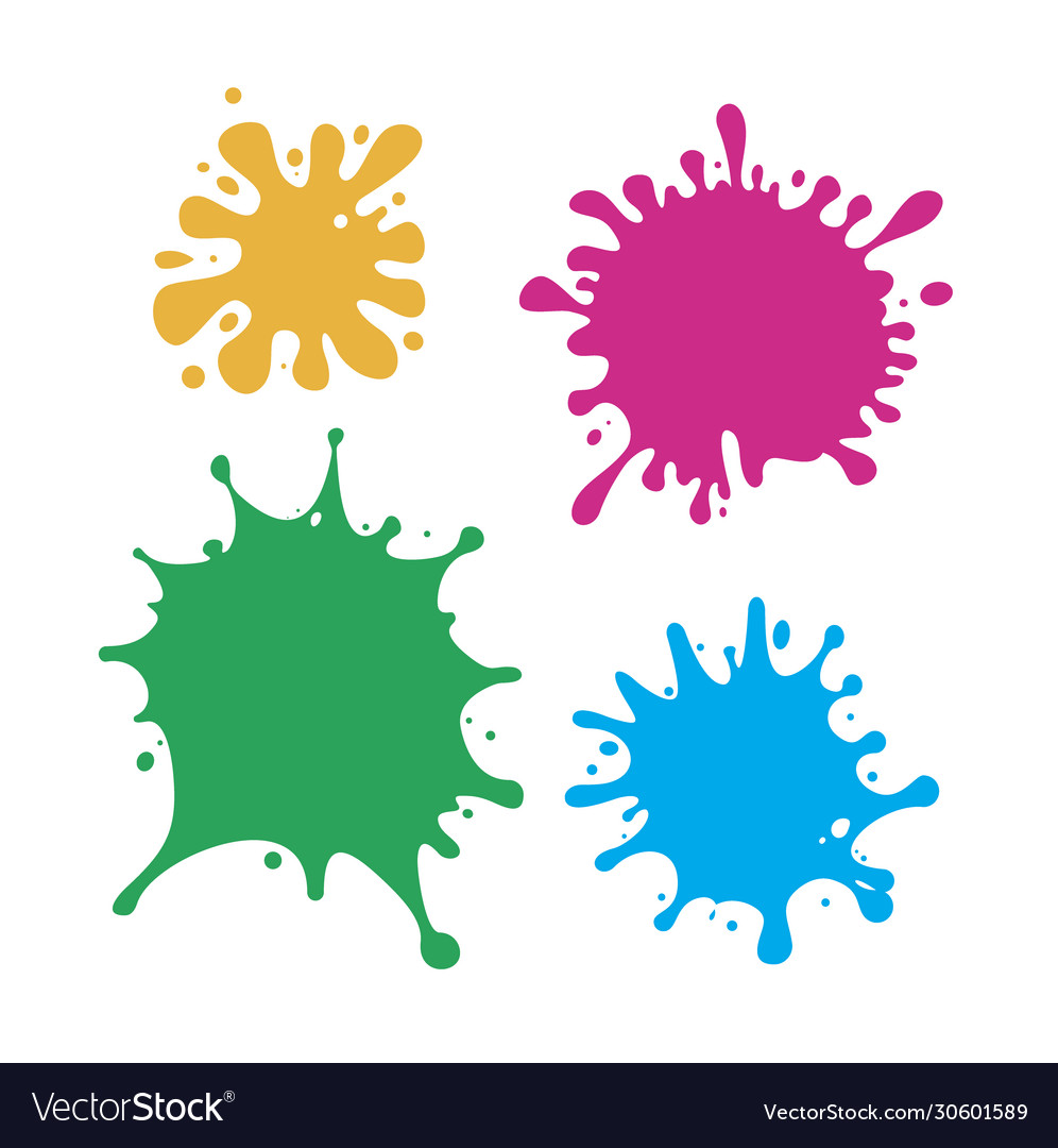 Set multicolored blots