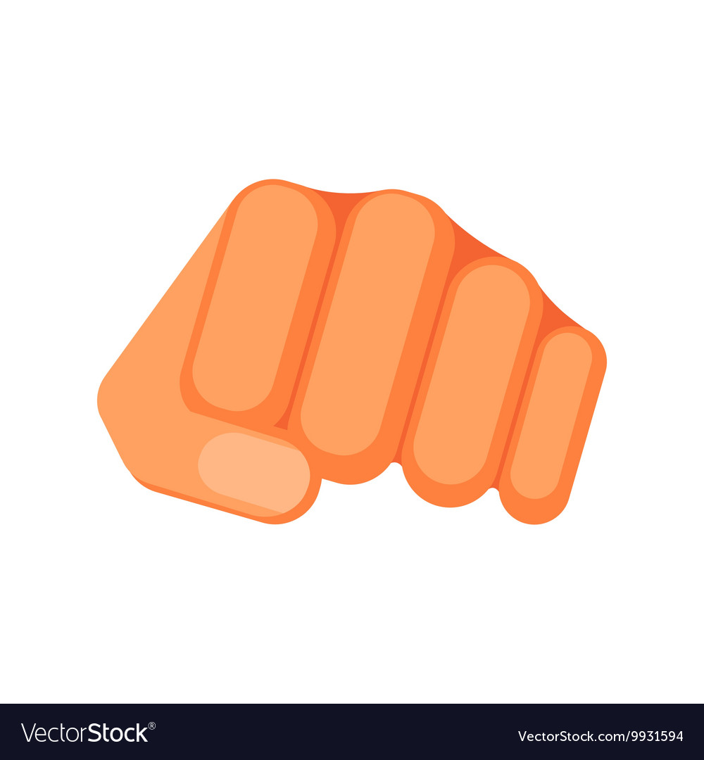 Kicking fist is symbol of aggression Royalty Free Vector