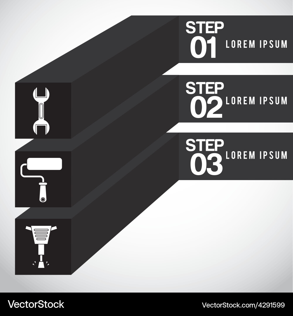 Construction infographic Royalty Free Vector Image