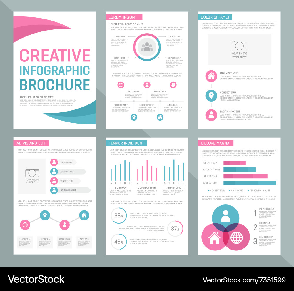 Template for multipurpose presentation Royalty Free Vector