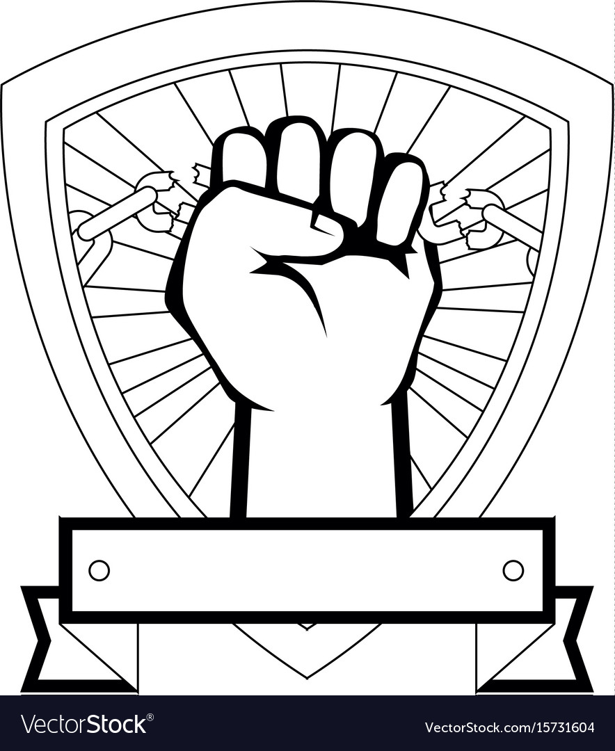 Hand with clenched fist icon