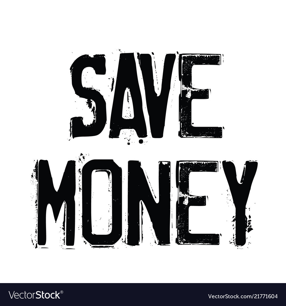 Save money rubber stamp Royalty Free Vector Image