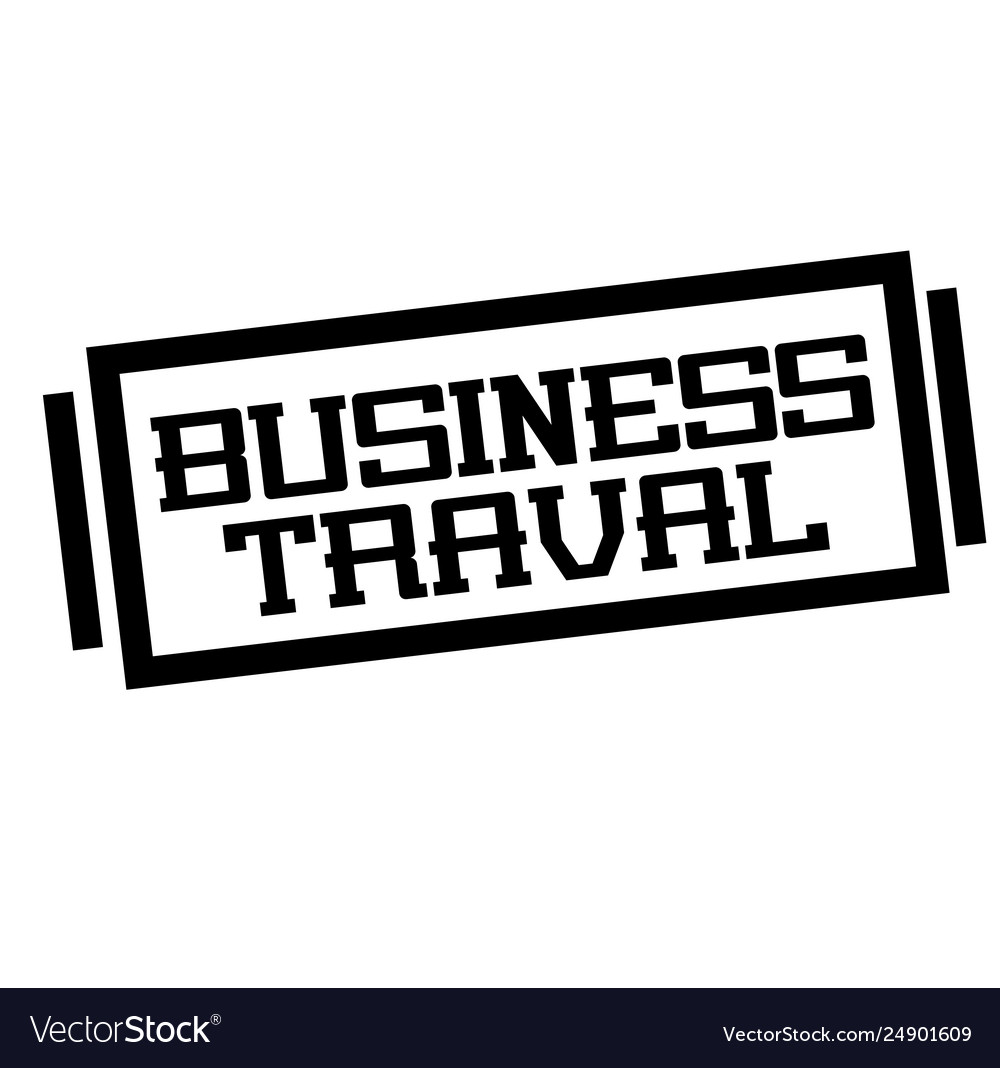 Business traval stamp on white Royalty Free Vector Image