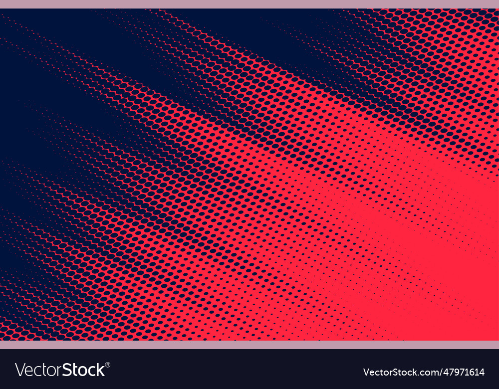 Blue and red halftone texture background Vector Image