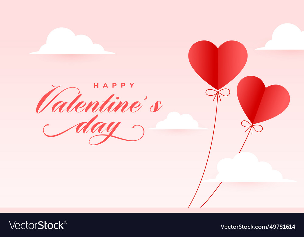 Eye Catching Happy Valentines Day Greeting Vector Image