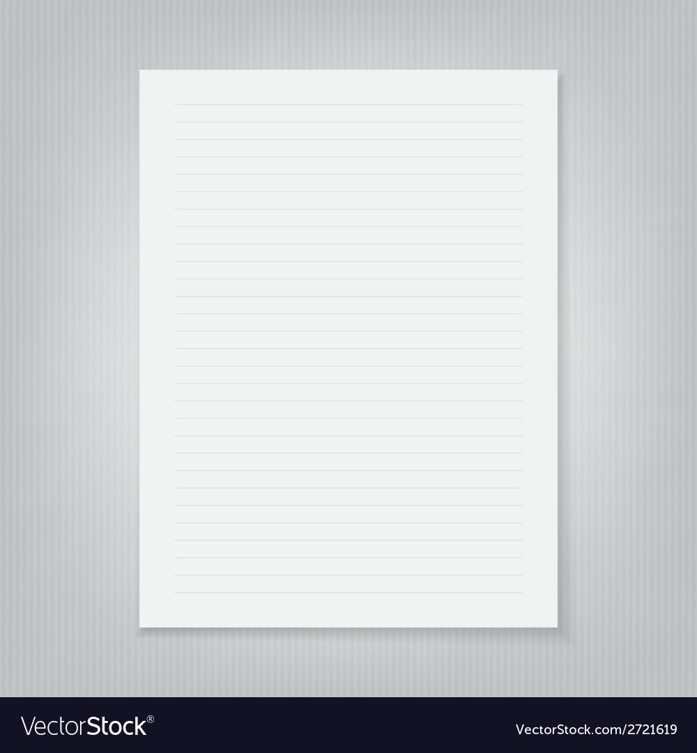 Blank sheet paper Royalty Free Vector Image - VectorStock