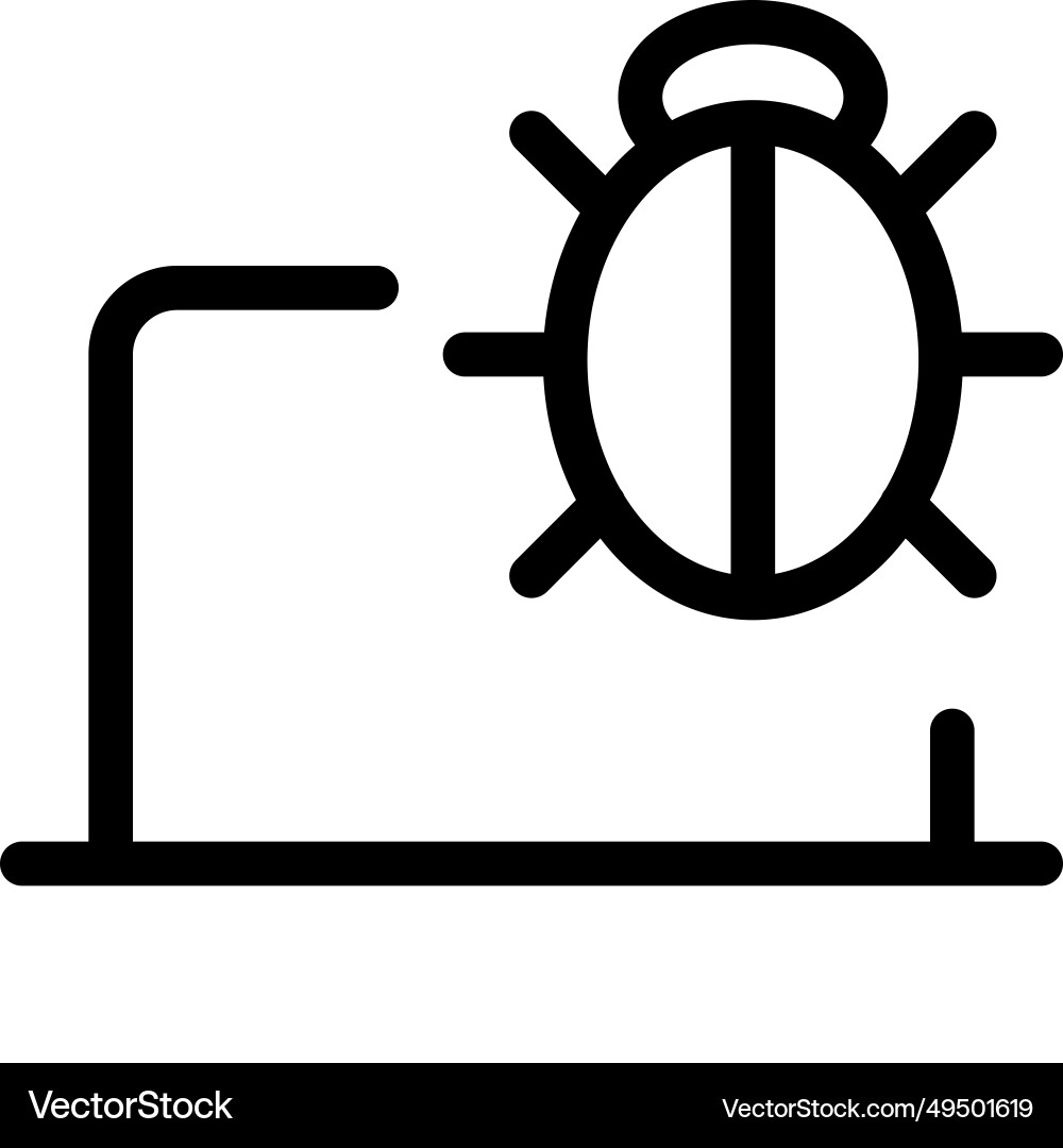 Coding error in a piece of software Royalty Free Vector