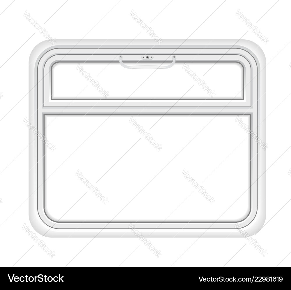 Window in the train compartment Royalty Free Vector Image