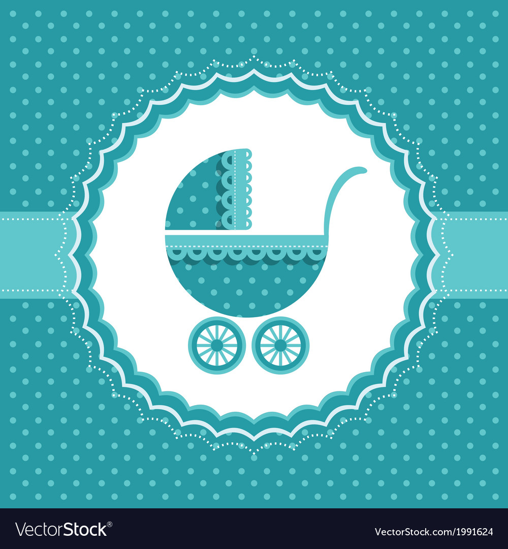 Baby boy announcement card