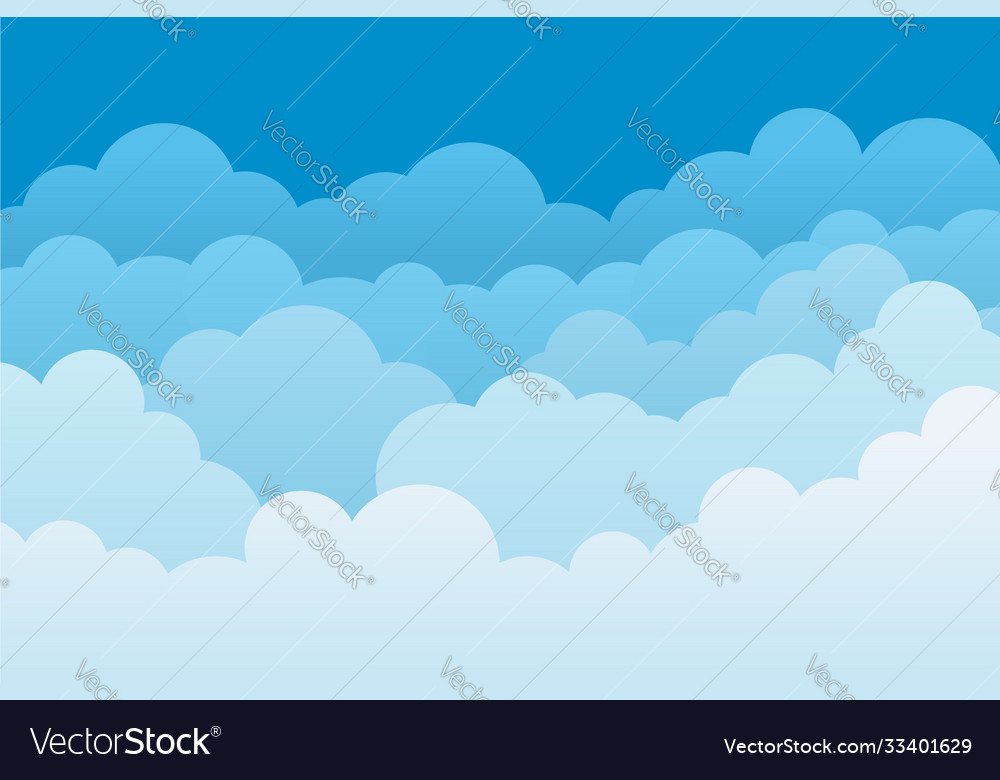 Cloud background sky cartoon pattern abstract vector image Cloud background sky cartoon pattern abstract