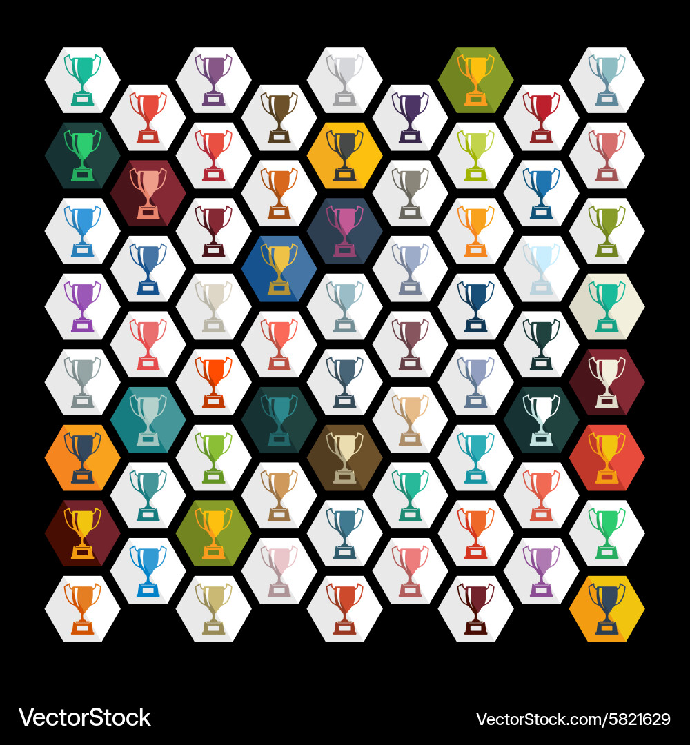 Flat design winner Royalty Free Vector Image - VectorStock