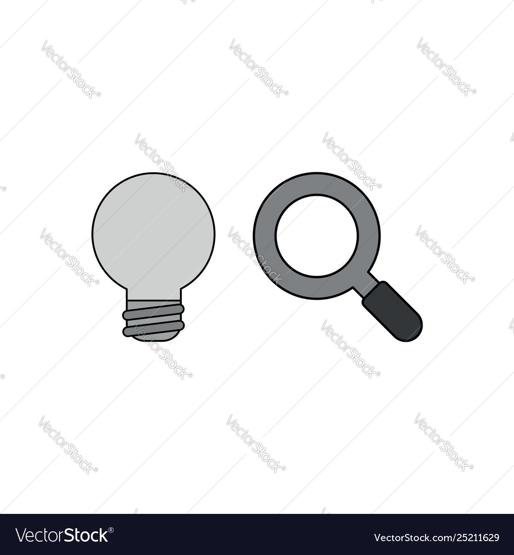 Icon Concept Bad Idea Light Bulb Royalty Free Vector Image