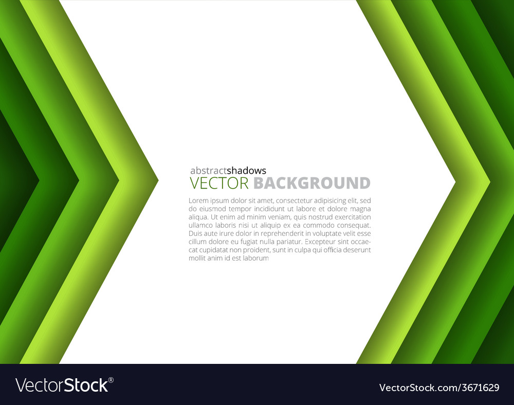 Paper a4 sheet green direction design Royalty Free Vector