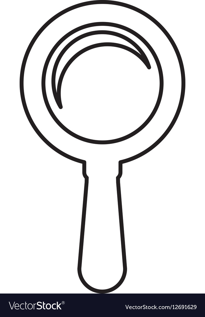 Search magnifying glass isolated icon Royalty Free Vector