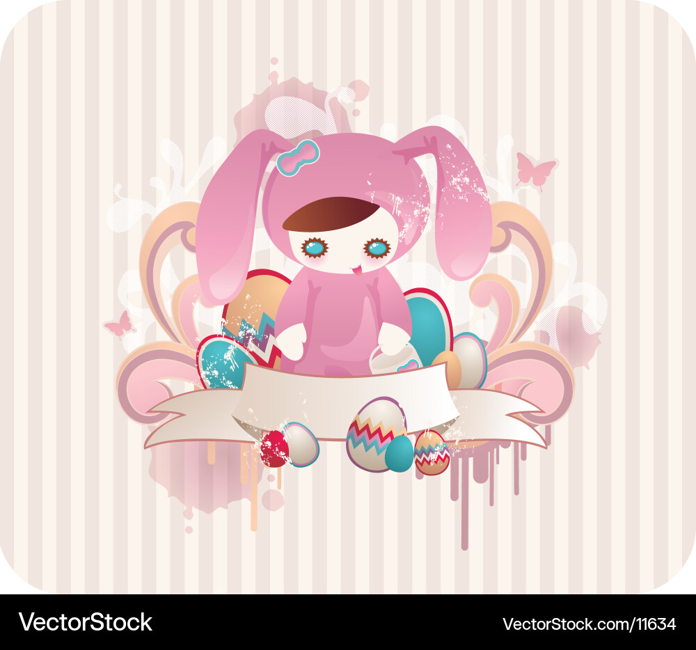 Easter bunny Royalty Free Vector Image - VectorStock