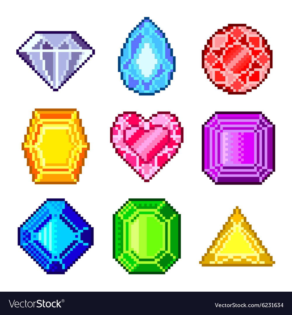 Gems Game Assets Free (Isolated-Objects)