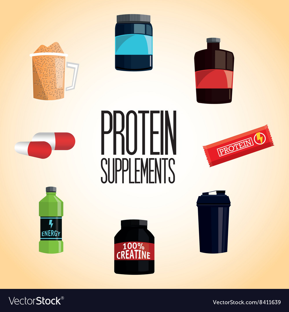 Icon of protein supplement design Royalty Free Vector Image