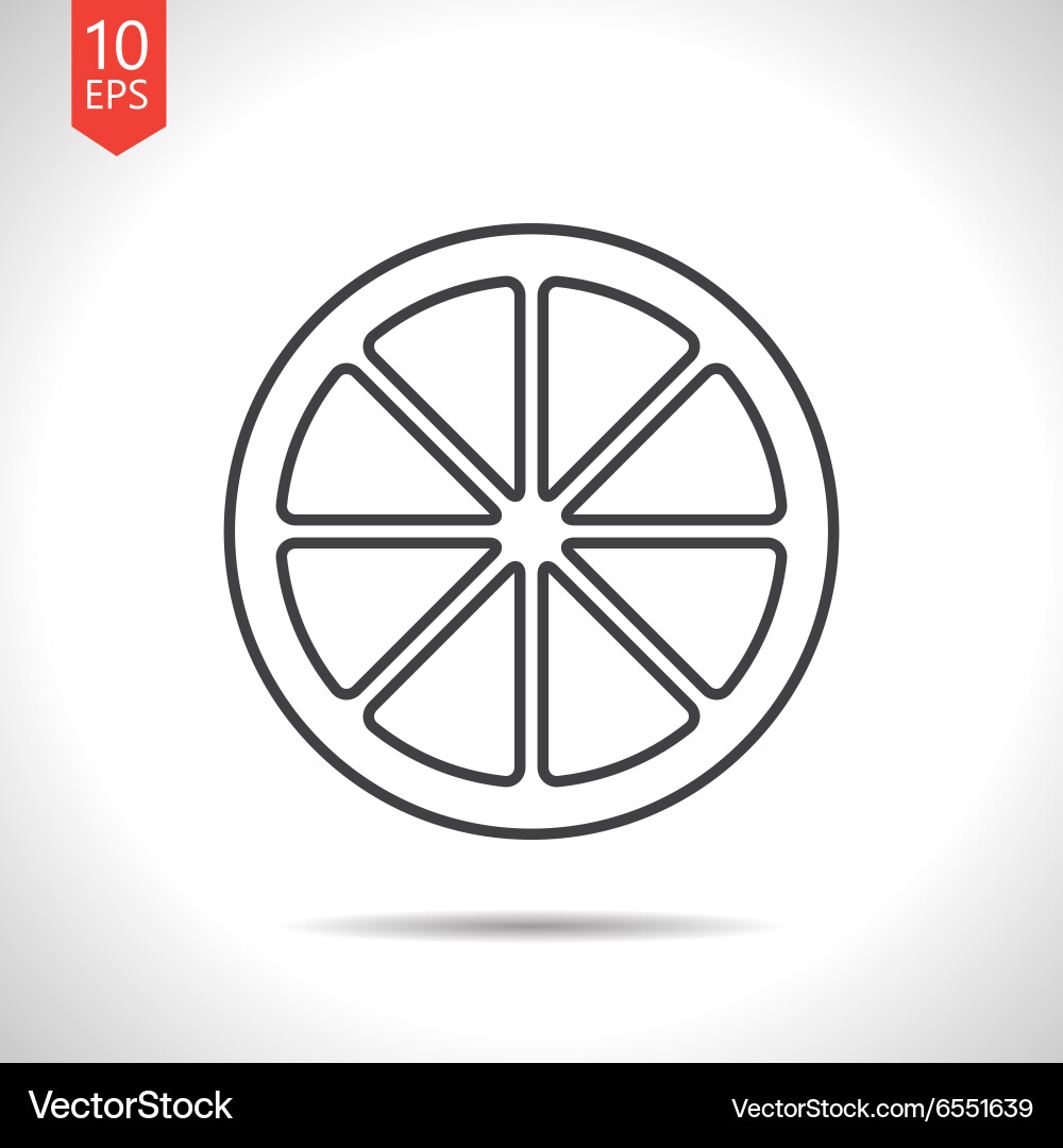 Orange icon Royalty Free Vector Image - VectorStock