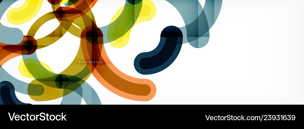 Outlined stroke circles composition Royalty Free Vector