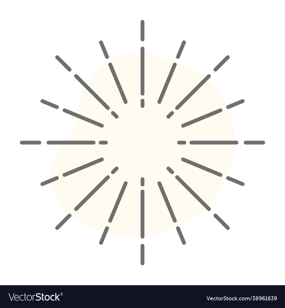 Sunbeam Royalty Free Vector Image - VectorStock