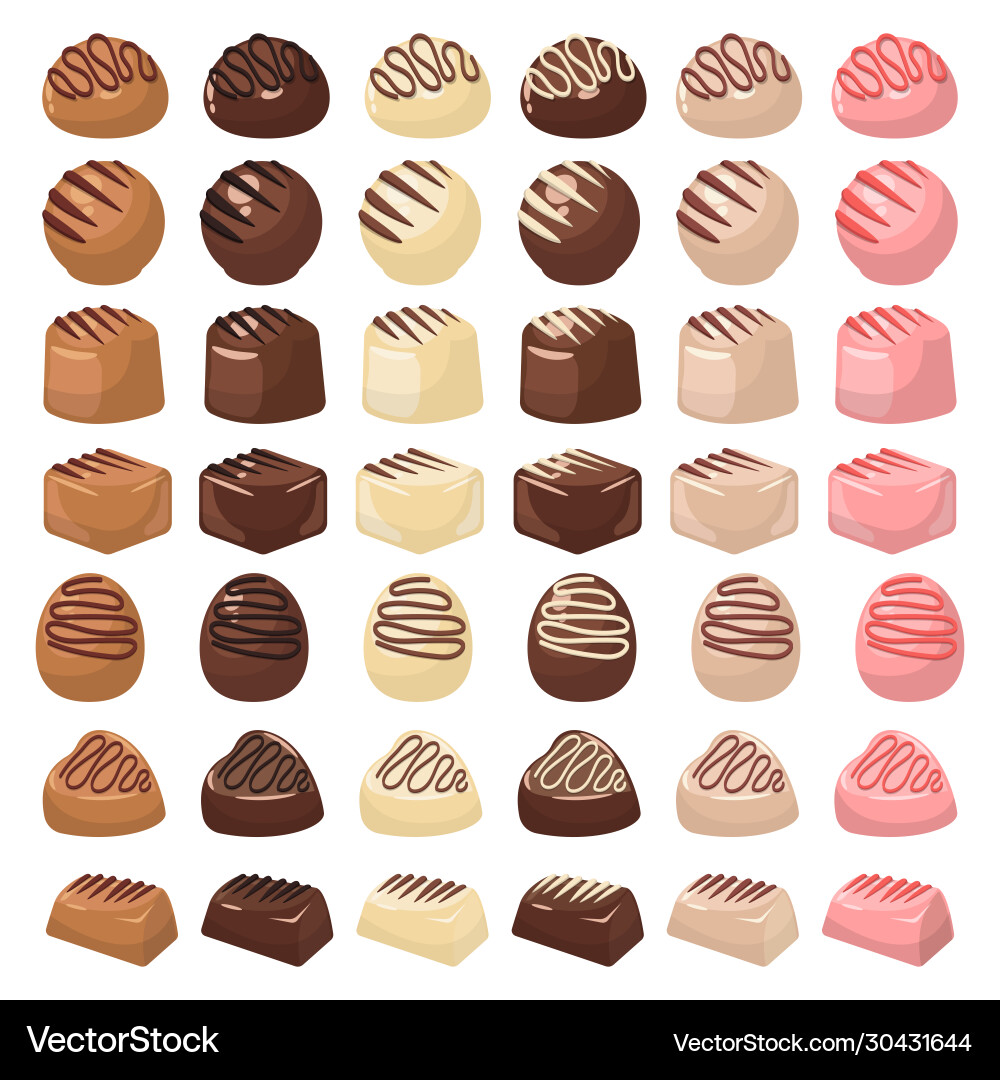 Chocolate candy Royalty Free Vector Image - VectorStock