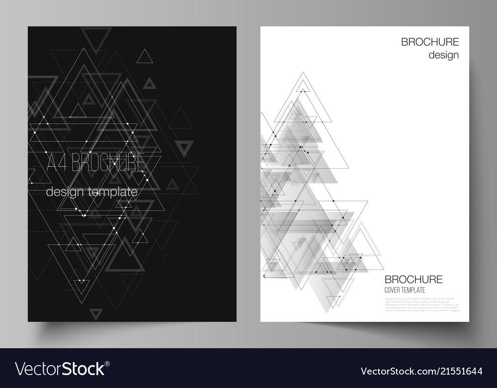 Editable layout of a4 format cover Royalty Free Vector Image